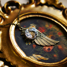 Load image into Gallery viewer, Vintage Wings Mechanical Punk Necklace Antique