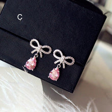 Load image into Gallery viewer, Crystal Earrings Earrings Gemstone Square Rhinestones Zircon