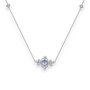 Blue Moonstone Korean Necklace