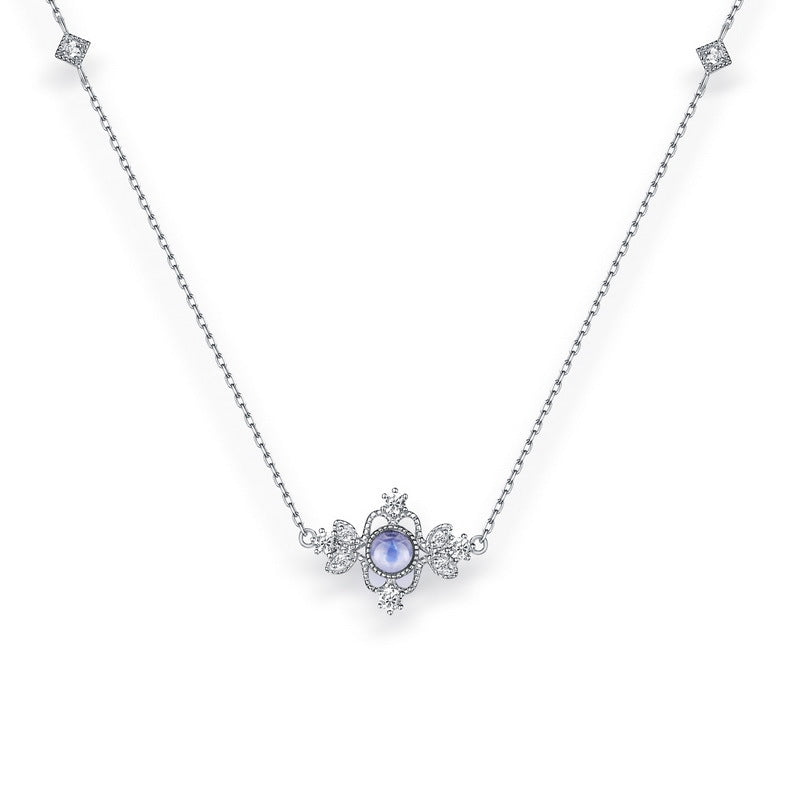 Blue Moonstone Korean Necklace