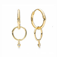 Load image into Gallery viewer, Flower branch earrings hook earrings