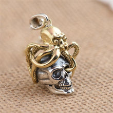 Load image into Gallery viewer, OCTOPUS SKULL NECKLACE