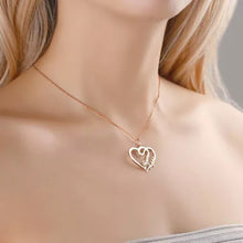 Load image into Gallery viewer, Personalized Custom Name Necklaces Pendant Double Heart Women Necklace