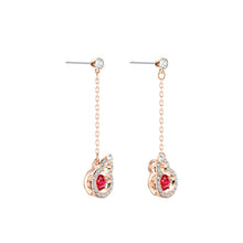 Load image into Gallery viewer, Gourd Smart Earrings Earrings Red Diamond Beating Heart Earrings