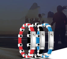 Load image into Gallery viewer, Negative Ion Sports Bracelet Magnet Wrist Band Couple Bracelet Can Be Customized