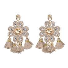Load image into Gallery viewer, Boho Tassel African Earrings Jewelry Ethnic Crystal Earring