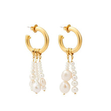 Load image into Gallery viewer, Female Asymmetric Freshwater Pearl Earrings Detachable Earring