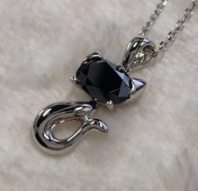 Load image into Gallery viewer, Mozan Diamond Necklace 1.5 Carat Oval 925 Silver Necklace Love Animal Necklace