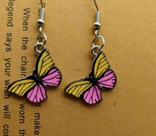 Load image into Gallery viewer, Blue Butterfly Drop Earrings for Women Multicolor 2021 Alloy Dangle Earrings Statement Earring Wedding Jewelry Wholesale