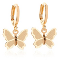Load image into Gallery viewer, Blue Butterfly Drop Earrings for Women Multicolor 2021 Alloy Dangle Earrings Statement Earring Wedding Jewelry Wholesale