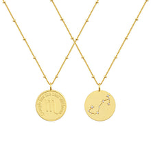 Load image into Gallery viewer, Zodiac coin necklace