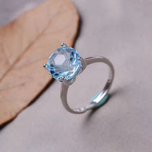 Load image into Gallery viewer, Sapphire ring and inlaid ring