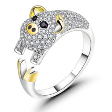 Load image into Gallery viewer, Zodiac Ring, Sterling Silver Ring, Female Ring, Natal Year  Ring