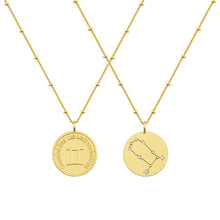 Load image into Gallery viewer, Zodiac coin necklace