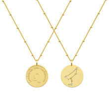 Load image into Gallery viewer, Zodiac coin necklace
