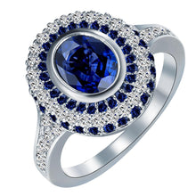 Load image into Gallery viewer, The Vow Ring Sapphire Blue Ring