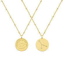 Load image into Gallery viewer, Zodiac coin necklace