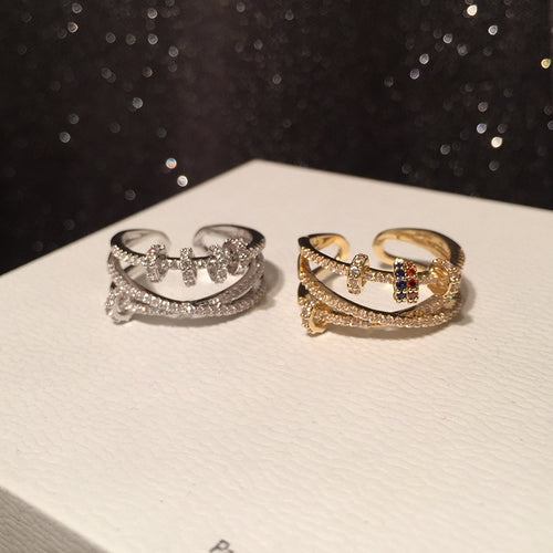 Transit ring female adjustable ins lucky ring ring wishing ring