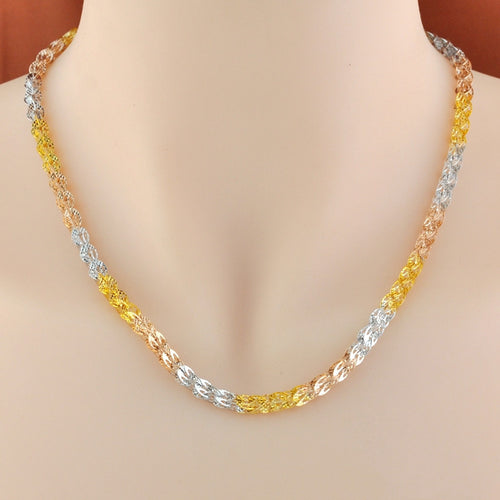 Silver Phoenix Tail Chain Necklace Female Color Gold Necklace