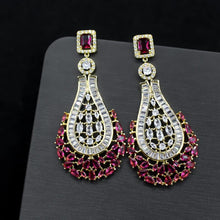 Load image into Gallery viewer, Fashion Long Tassel Earrings Zircon Earrings 925 Silver Needle Earrings