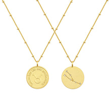 Load image into Gallery viewer, Zodiac coin necklace