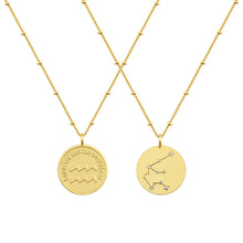 Load image into Gallery viewer, Zodiac coin necklace