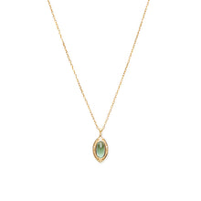 Load image into Gallery viewer, Green natural peridot necklace