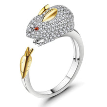 Load image into Gallery viewer, Zodiac Ring, Sterling Silver Ring, Female Ring, Natal Year  Ring