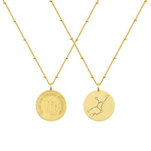 Load image into Gallery viewer, Zodiac coin necklace