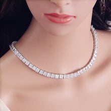 Load image into Gallery viewer, AAA Zircon Earrings Necklace Wedding Set