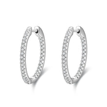 Load image into Gallery viewer, S925 Sterling Silver Earrings Female Inlaid Full Diamond Light Luxury Earring Ear Buckle