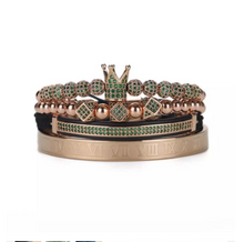 Load image into Gallery viewer, Polygonal Braided Bracelet Roman Lettering Bracelet