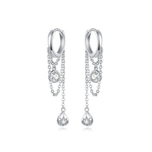 Load image into Gallery viewer, Women's Sterling Silver Earrings White Gold Plated Hypoallergenic Silver Earring