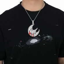 Load image into Gallery viewer, Necklace Hip Hop Moon Pendant Necklace Exaggerated Funny Necklace