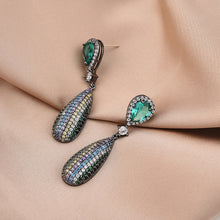 Load image into Gallery viewer, S925 Silver Needle Drop Zircon Earrings Long Earrings Earrings Earrings