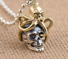 Load image into Gallery viewer, OCTOPUS SKULL NECKLACE