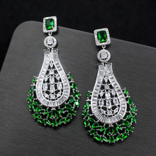 Load image into Gallery viewer, Fashion Long Tassel Earrings Zircon Earrings 925 Silver Needle Earrings