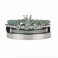 Load image into Gallery viewer, Polygonal Braided Bracelet Roman Lettering Bracelet