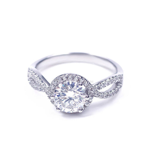 Hexagon Female Ring Moissanite Ring