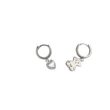 Load image into Gallery viewer, S925 Sterling Silver Bear Love Asymmetrical Earring Earrings Women