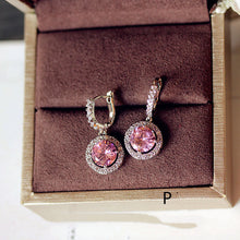 Load image into Gallery viewer, Crystal Earrings Earrings Gemstone Square Rhinestones Zircon