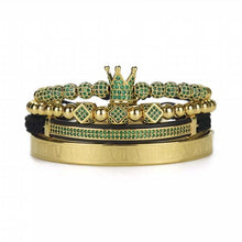 Load image into Gallery viewer, Polygonal Braided Bracelet Roman Lettering Bracelet